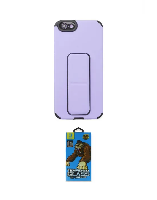 ieg™ iPhone 6 Kılıf Çekirdek Yansıma - Siyah 18D Cam Ekran Koruyucu