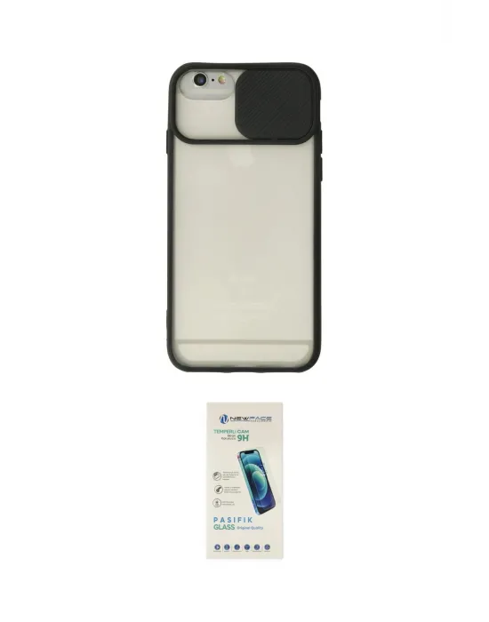 ieg™ iPhone 6 Kılıf Vadi Çizgi - Şeffaf Pasifik Cam Ekran Koruyucu