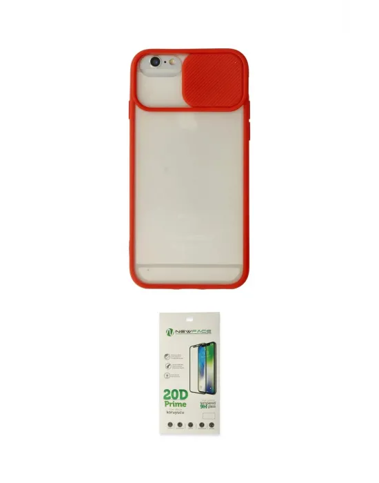 ieg™ iPhone 6 Kılıf Vadi Çizgi - Siyah 20D Premium Cam Ekran Koruyucu