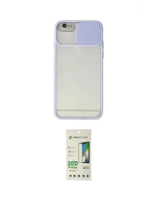 ieg™ iPhone 6 Kılıf Vadi Çizgi - Siyah 20D Premium Cam Ekran Koruyucu