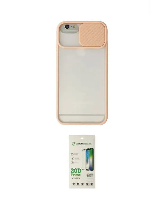 ieg™ iPhone 6 Kılıf Vadi Çizgi - Siyah 20D Premium Cam Ekran Koruyucu
