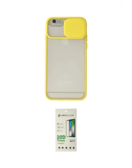 ieg™ iPhone 6 Kılıf Vadi Çizgi - Siyah 20D Premium Cam Ekran Koruyucu