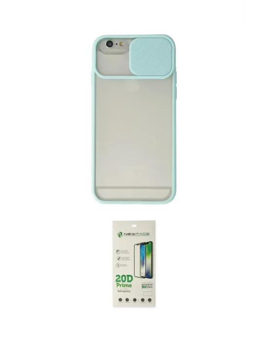 ieg™ iPhone 6 Kılıf Vadi Çizgi - Siyah 20D Premium Cam Ekran Koruyucu