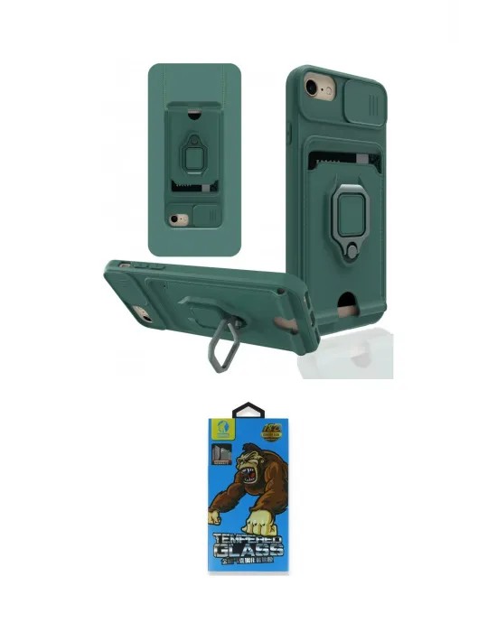ieg™ iPhone 6 Kılıf Vadi Form Prime - Siyah 18D Cam Ekran Koruyucu