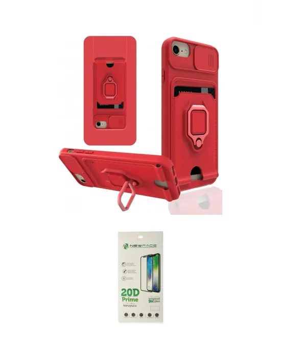 ieg™ iPhone 6 Kılıf Vadi Form Prime - Siyah 20D Premium Cam Ekran Koruyucu