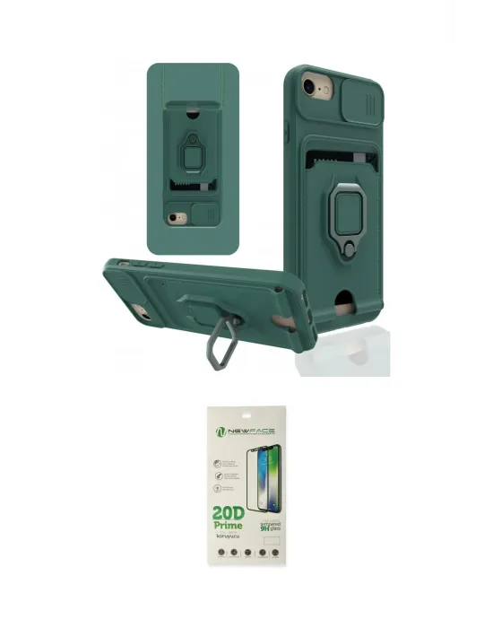 ieg™ iPhone 6 Kılıf Vadi Form Prime - Siyah 20D Premium Cam Ekran Koruyucu
