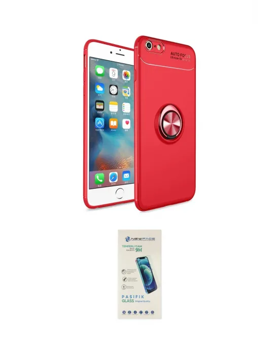 ieg™ iPhone 6 Kılıf Yankı Form Prime - Şeffaf Pasifik Cam Ekran Koruyucu
