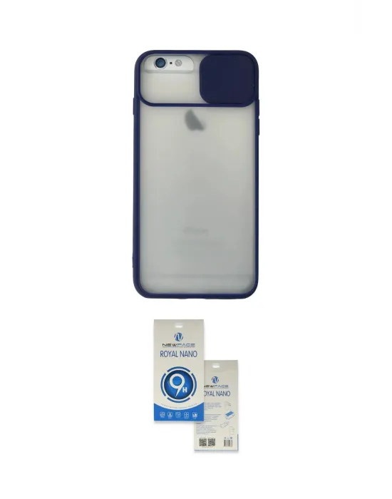 ieg™ iPhone 6 Plus Kılıf Vadi Çizgi - Şeffaf Royal Nano Ekran Koruyucu