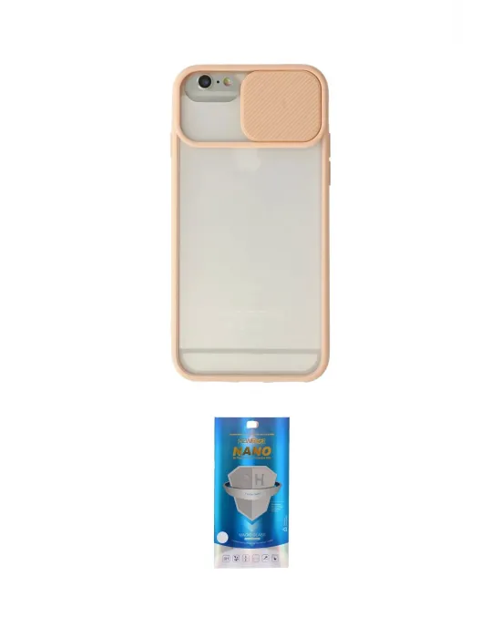 ieg™ iPhone 6 Plus Kılıf Vadi Çizgi - Şeffaf Royal Nano Ekran Koruyucu