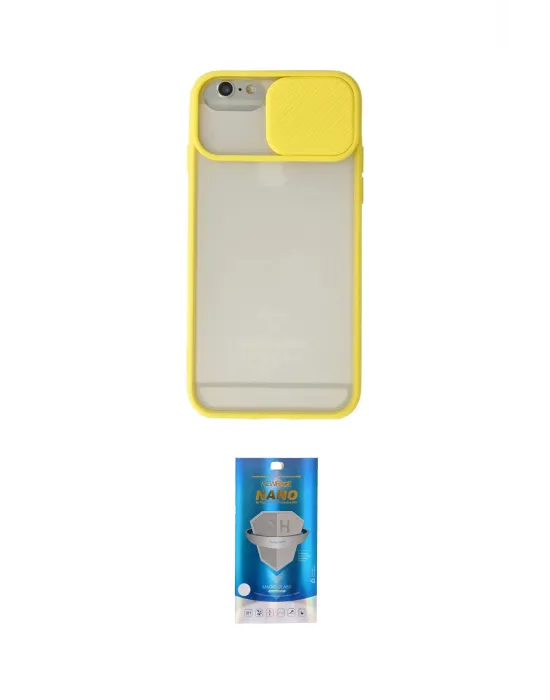 ieg™ iPhone 6 Plus Kılıf Vadi Çizgi - Şeffaf Royal Nano Ekran Koruyucu