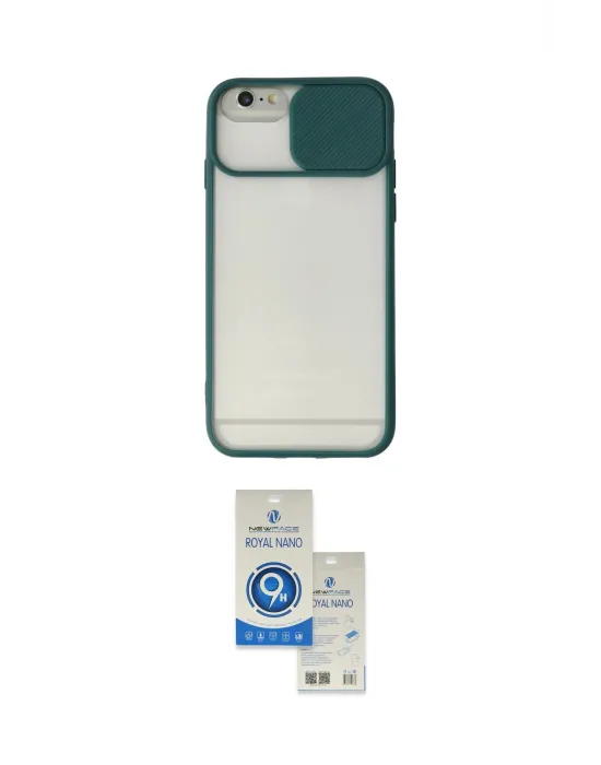 ieg™ iPhone 6 Plus Kılıf Vadi Çizgi - Şeffaf Royal Nano Ekran Koruyucu