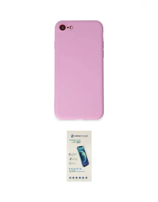 ieg™ iPhone 7 Kılıf Kozmos Yansıma Özel Seri - Şeffaf Pasifik Cam Ekran Koruyucu