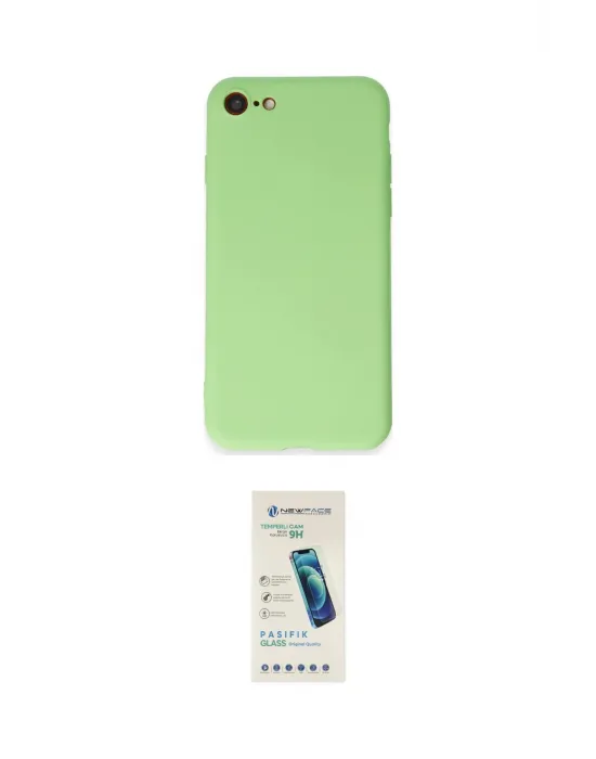 ieg™ iPhone 7 Kılıf Kozmos Yansıma Özel Seri - Şeffaf Pasifik Cam Ekran Koruyucu