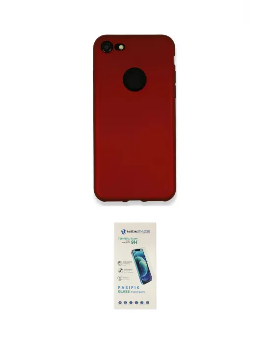 ieg™ iPhone 7 Kılıf Kozmos Yansıma Özel Seri - Şeffaf Pasifik Cam Ekran Koruyucu