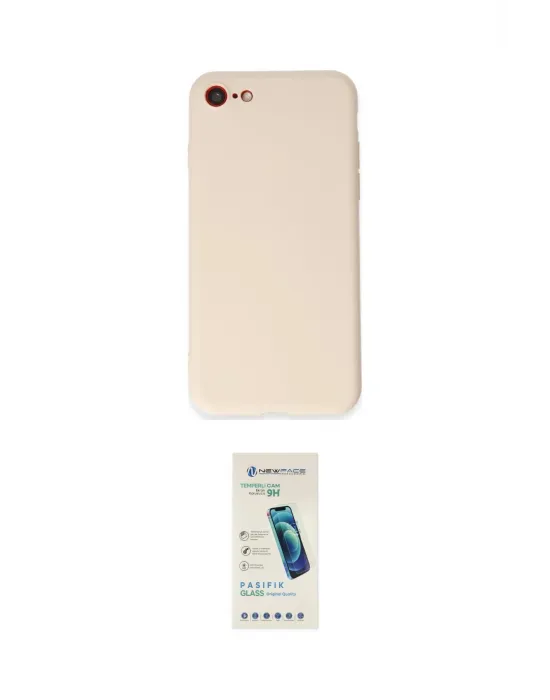 ieg™ iPhone 7 Kılıf Kozmos Yansıma Özel Seri - Şeffaf Pasifik Cam Ekran Koruyucu