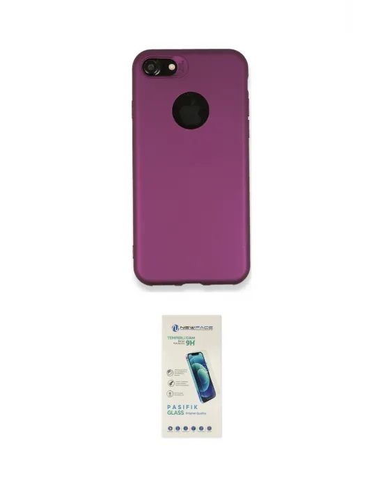 ieg™ iPhone 7 Kılıf Kozmos Yansıma Özel Seri - Şeffaf Pasifik Cam Ekran Koruyucu