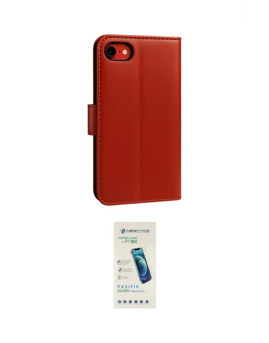 ieg™ iPhone 7 Kılıf Siluet Işık Serisi - Şeffaf Pasifik Cam Ekran Koruyucu