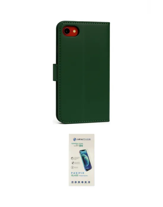 ieg™ iPhone 7 Kılıf Siluet Işık Serisi - Şeffaf Pasifik Cam Ekran Koruyucu