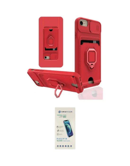 ieg™ iPhone 7 Kılıf Vadi Form Prime - Şeffaf Pasifik Cam Ekran Koruyucu