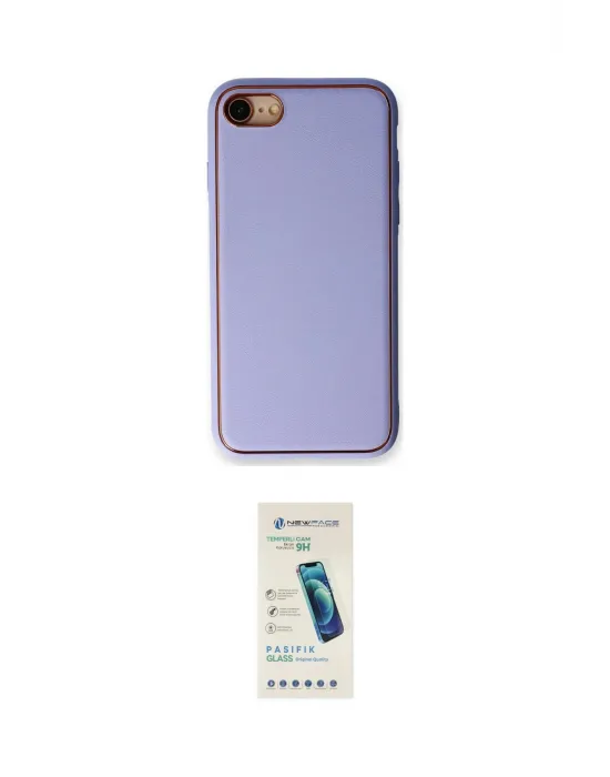 ieg™ iPhone 7 Kılıf Yadigar Klasik - Şeffaf Pasifik Cam Ekran Koruyucu