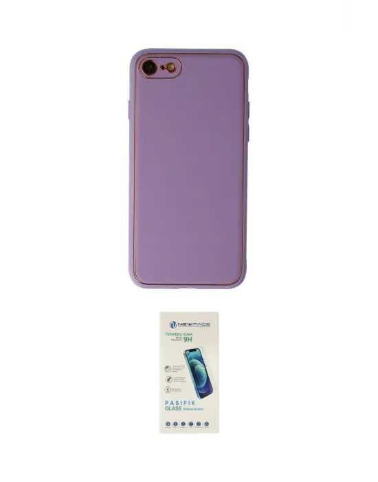 ieg™ iPhone 7 Kılıf Yadigar Klasik - Şeffaf Pasifik Cam Ekran Koruyucu