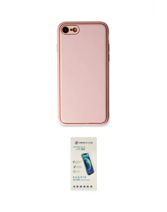 ieg™ iPhone 7 Kılıf Yadigar Klasik - Şeffaf Pasifik Cam Ekran Koruyucu