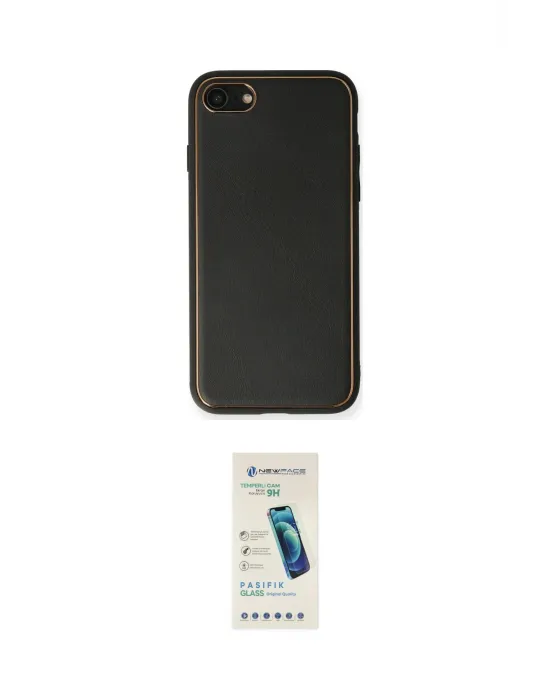 ieg™ iPhone 7 Kılıf Yadigar Klasik - Şeffaf Pasifik Cam Ekran Koruyucu