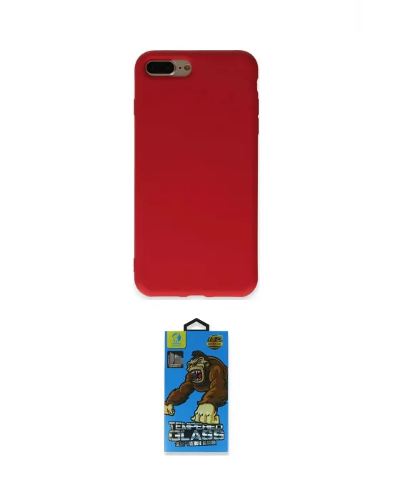 ieg™ iPhone 7 Plus Kılıf Ahenk Serisi - Beyaz 18D Cam Ekran Koruyucu