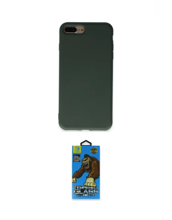 ieg™ iPhone 7 Plus Kılıf Ahenk Serisi - Beyaz 18D Cam Ekran Koruyucu