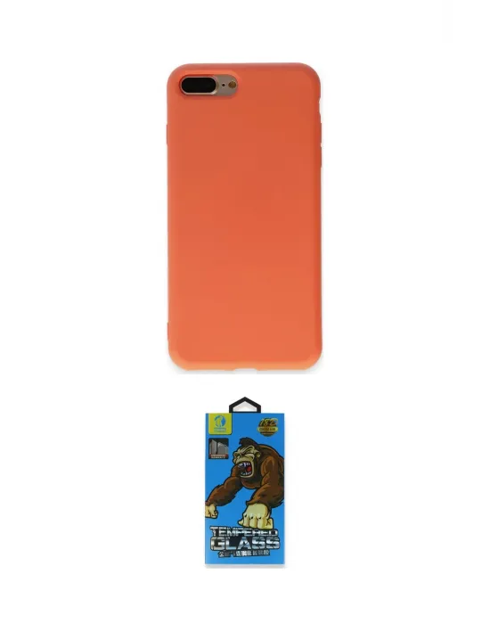 ieg™ iPhone 7 Plus Kılıf Ahenk Serisi - Beyaz 18D Cam Ekran Koruyucu