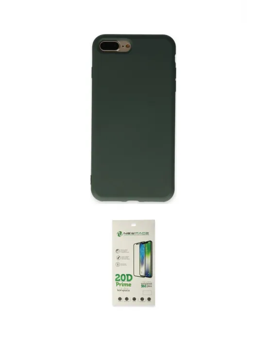 ieg™ iPhone 7 Plus Kılıf Ahenk Serisi - Siyah 20D Premium Cam Ekran Koruyucu