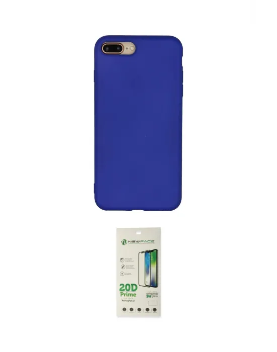 ieg™ iPhone 7 Plus Kılıf Ahenk Serisi - Siyah 20D Premium Cam Ekran Koruyucu