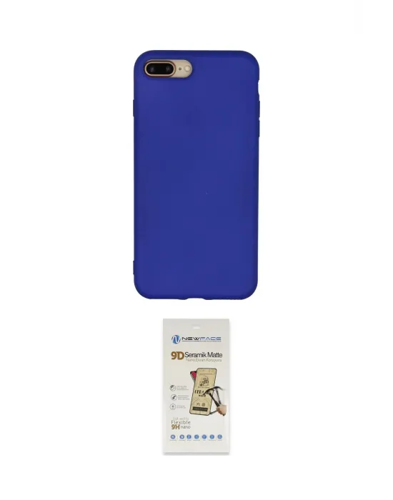 ieg™ iPhone 7 Plus Kılıf Ahenk Serisi - Siyah Mat Seramik Nano Ekran Koruyucu