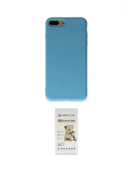 ieg™ iPhone 7 Plus Kılıf Ahenk Serisi - Siyah Mat Seramik Nano Ekran Koruyucu