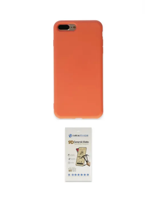 ieg™ iPhone 7 Plus Kılıf Ahenk Serisi - Siyah Mat Seramik Nano Ekran Koruyucu