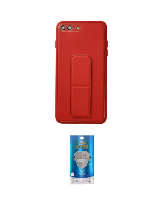 ieg™ iPhone 7 Plus Kılıf Akış Doku - Şeffaf Royal Nano Ekran Koruyucu