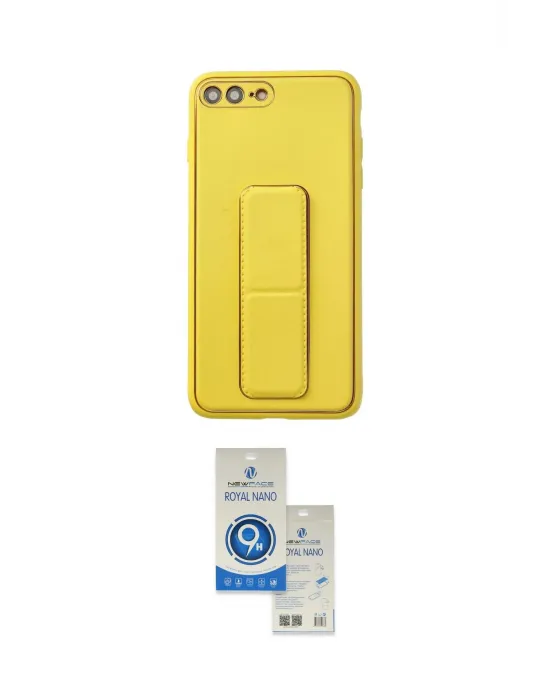 ieg™ iPhone 7 Plus Kılıf Akış Doku - Şeffaf Royal Nano Ekran Koruyucu