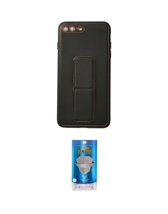 ieg™ iPhone 7 Plus Kılıf Akış Doku - Şeffaf Royal Nano Ekran Koruyucu