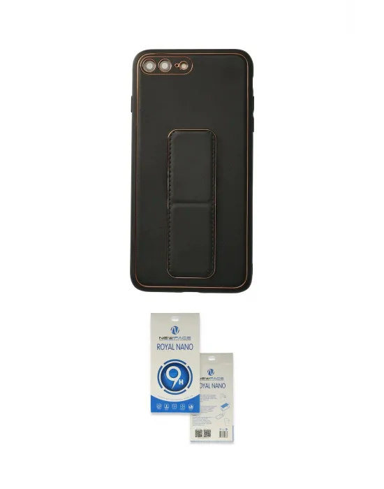 ieg™ iPhone 7 Plus Kılıf Akış Doku - Şeffaf Royal Nano Ekran Koruyucu