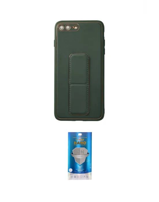 ieg™ iPhone 7 Plus Kılıf Akış Doku - Şeffaf Royal Nano Ekran Koruyucu