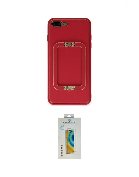 ieg™ iPhone 7 Plus Kılıf Kozmos Minimal Prime - Beyaz Polymer Nano Ekran Koruyucu