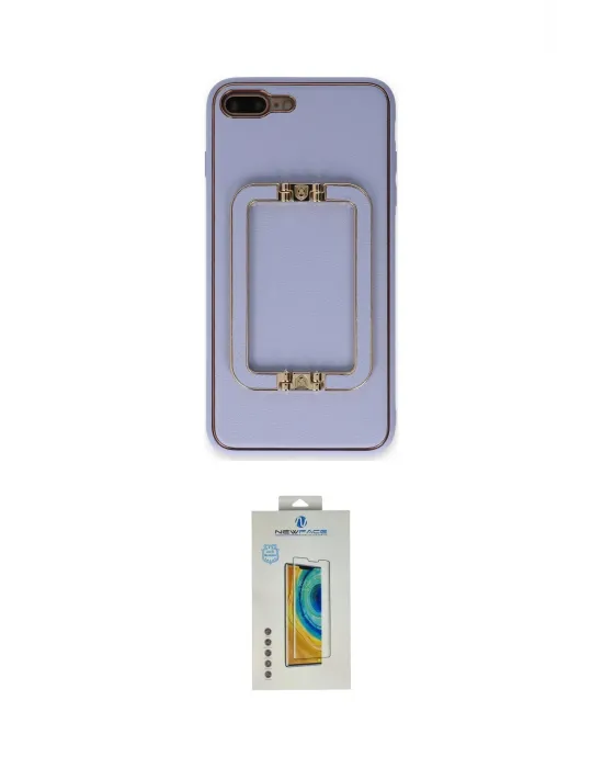 ieg™ iPhone 7 Plus Kılıf Kozmos Minimal Prime - Beyaz Polymer Nano Ekran Koruyucu