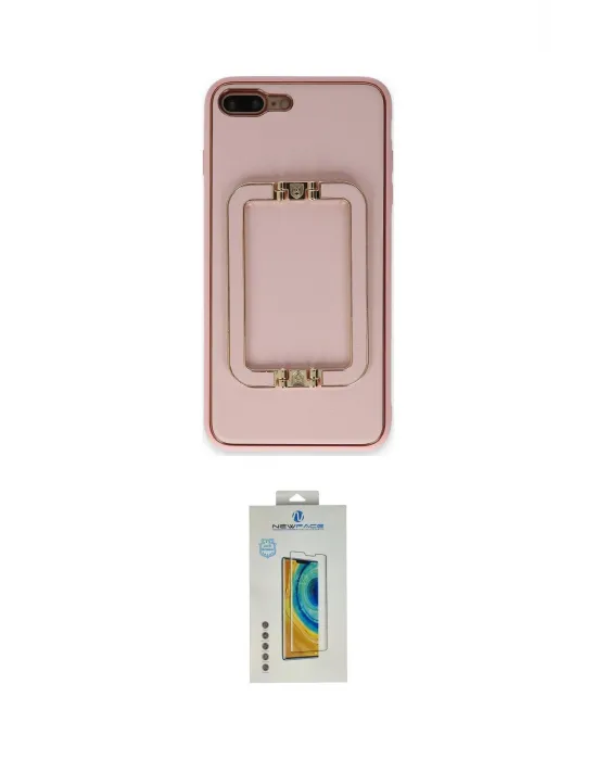 ieg™ iPhone 7 Plus Kılıf Kozmos Minimal Prime - Beyaz Polymer Nano Ekran Koruyucu