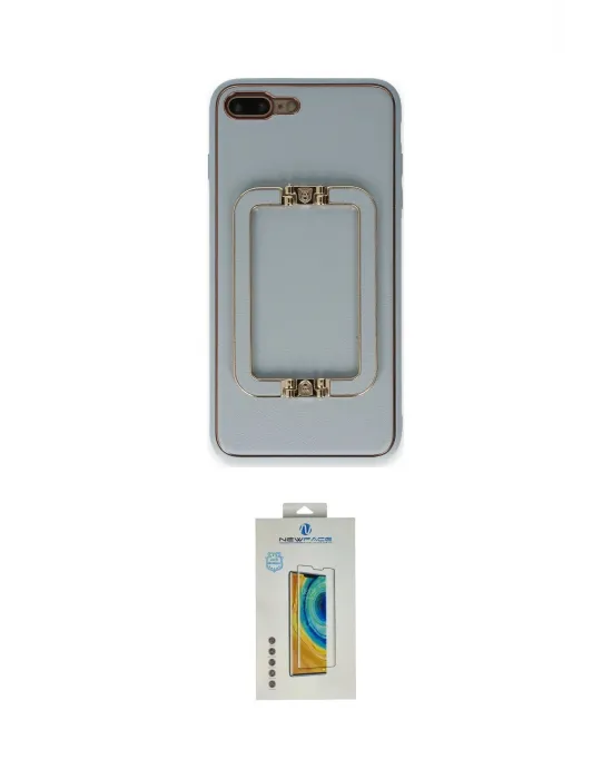 ieg™ iPhone 7 Plus Kılıf Kozmos Minimal Prime - Beyaz Polymer Nano Ekran Koruyucu