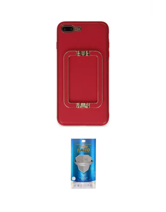 ieg™ iPhone 7 Plus Kılıf Kozmos Minimal Prime - Şeffaf Royal Nano Ekran Koruyucu