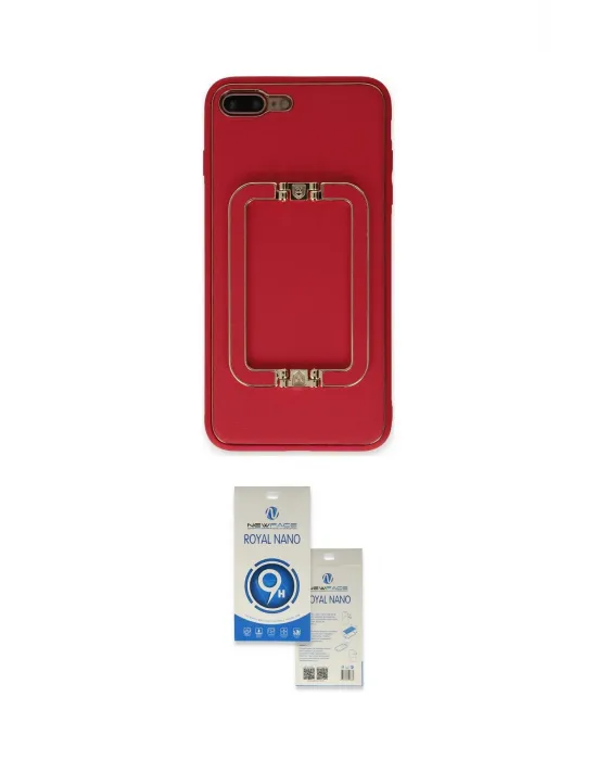 ieg™ iPhone 7 Plus Kılıf Kozmos Minimal Prime - Şeffaf Royal Nano Ekran Koruyucu