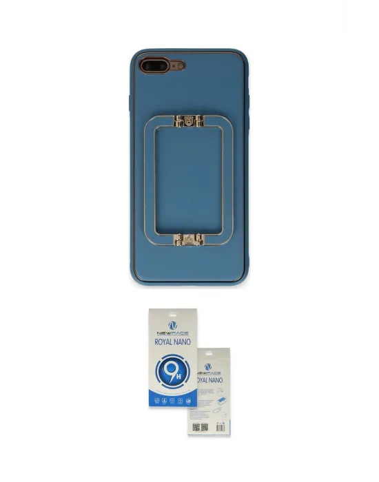 ieg™ iPhone 7 Plus Kılıf Kozmos Minimal Prime - Şeffaf Royal Nano Ekran Koruyucu