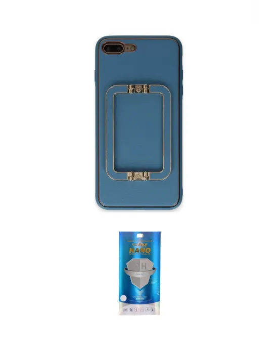 ieg™ iPhone 7 Plus Kılıf Kozmos Minimal Prime - Şeffaf Royal Nano Ekran Koruyucu