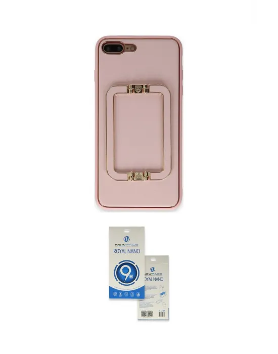 ieg™ iPhone 7 Plus Kılıf Kozmos Minimal Prime - Şeffaf Royal Nano Ekran Koruyucu