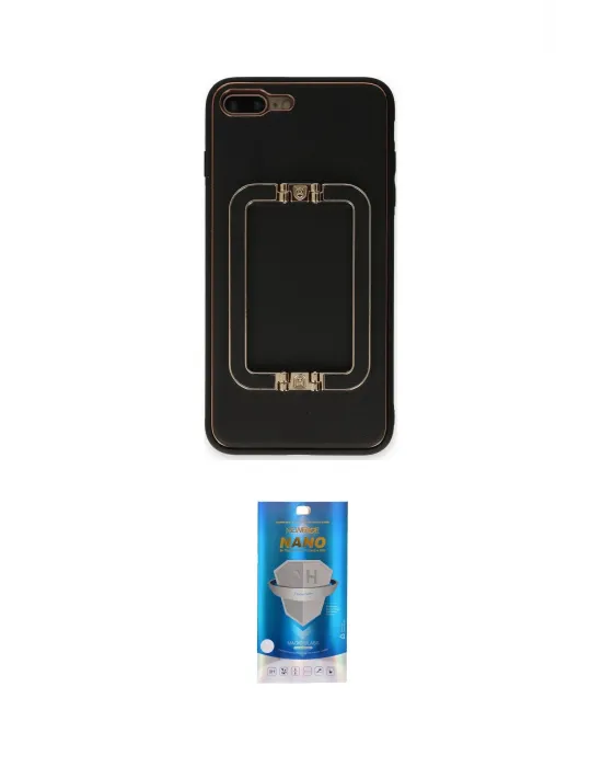 ieg™ iPhone 7 Plus Kılıf Kozmos Minimal Prime - Şeffaf Royal Nano Ekran Koruyucu